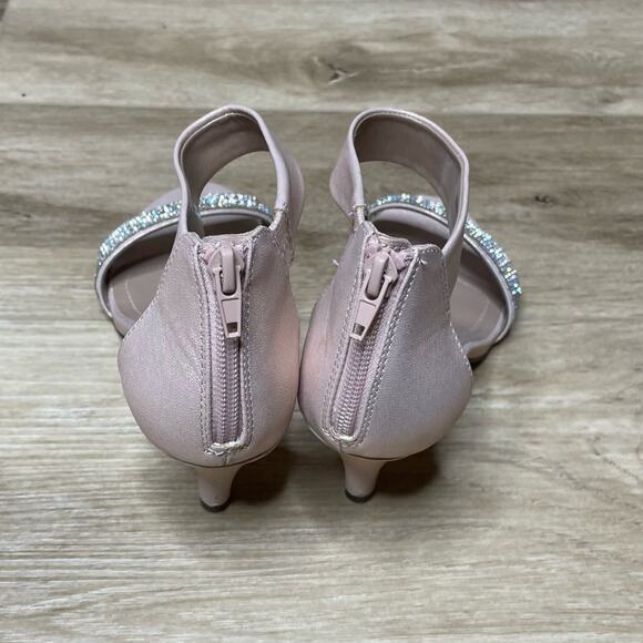 Style & Co Women's Blush/Silver Ankle Strap Phillyis Evening Shoe Sandals sz 7 - Picture 6 of 8